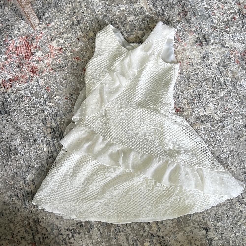 White BCBGirls dress.